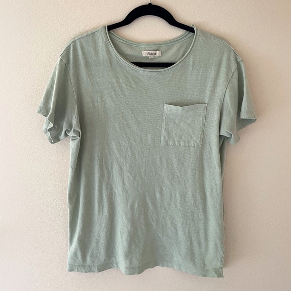 Madewell | Tops | New Madewell Softfade Cotton Oversized Pocket Tee |  Poshmark